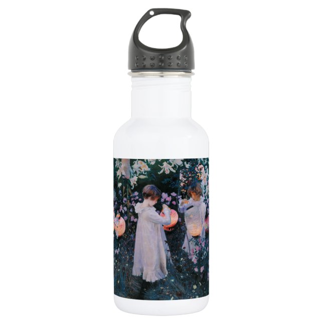 Bouteille D'eau Carnation Lily Lily Rose John Singer Sargent Art (Devant)