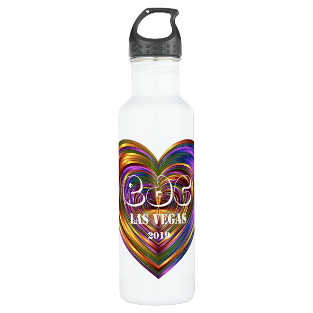 Bouteille D'eau Carnaval de marguerite électrique - Las Vegas 2019 (Devant)