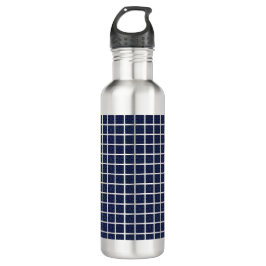 Bouteille d'eau Carré bleue