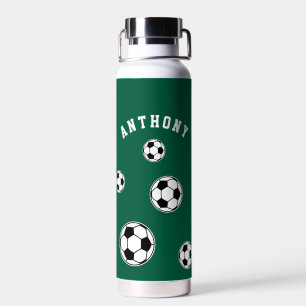 Bouteille D'eau Cartable personnalisé Soccer Green pour enfants