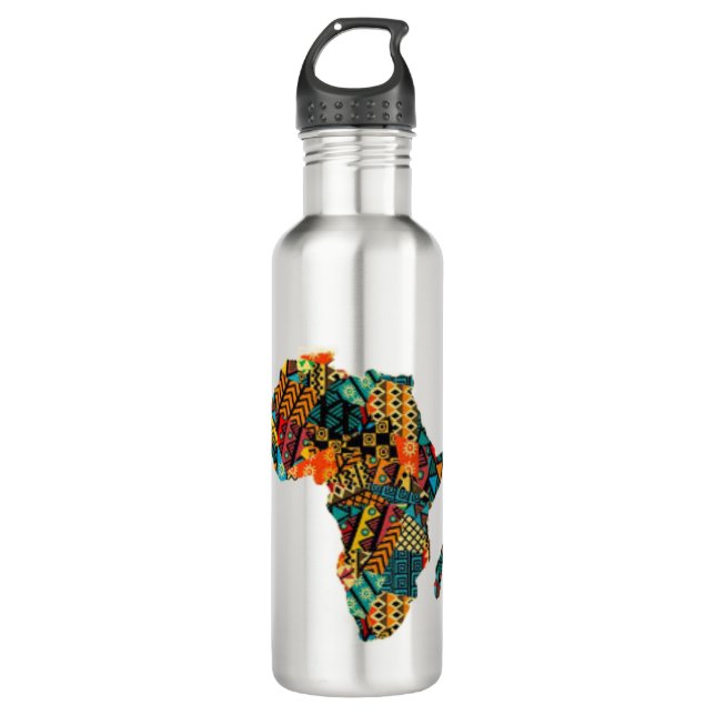 Bouteille D'eau Carte africaine (Devant)