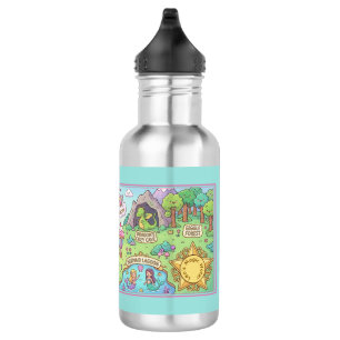 Bouteille D'eau Carte d'aventure fantaisiste École de fantaisie Bo