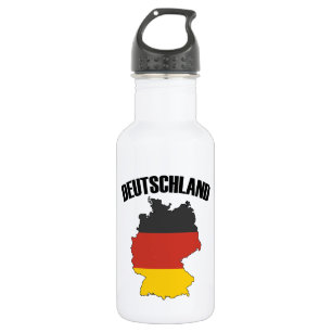 Bouteille D'eau Carte Deutschland - Drapeau allemand - Allemagne V