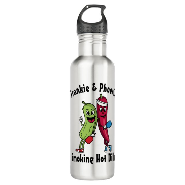 Bouteille D'eau Cartoon Pickleball Team Hot Dill (Devant)