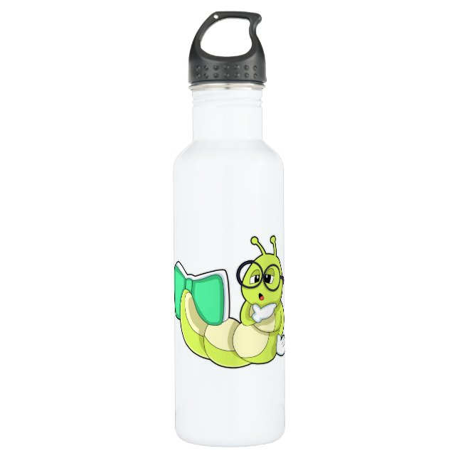 Bouteille D'eau Caterpillar avec livre (Devant)