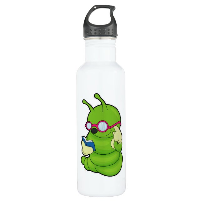 Bouteille D'eau Caterpillar avec lunettes de soleil & Réserver (Devant)