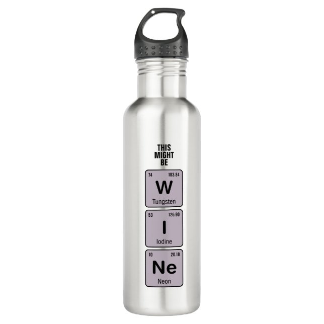 Bouteille D'eau Ceci pourrait être des éléments de vin (Devant)
