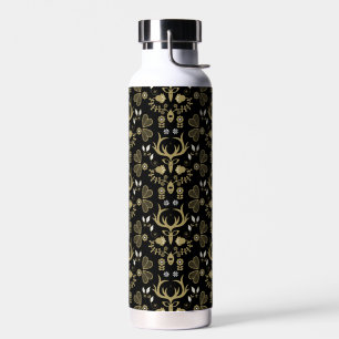 Bouteille D'eau Cerf d'art populaire scandinave