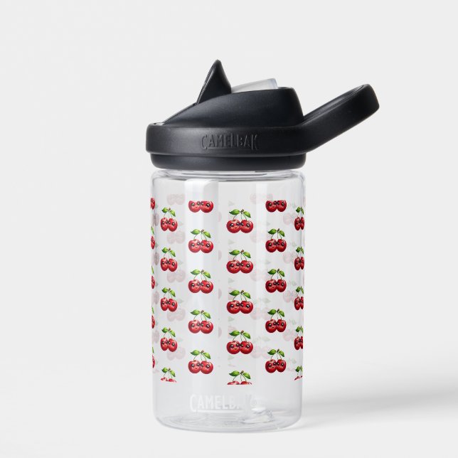 Bouteille D'eau Cerises aux visages souriants (Gauche)