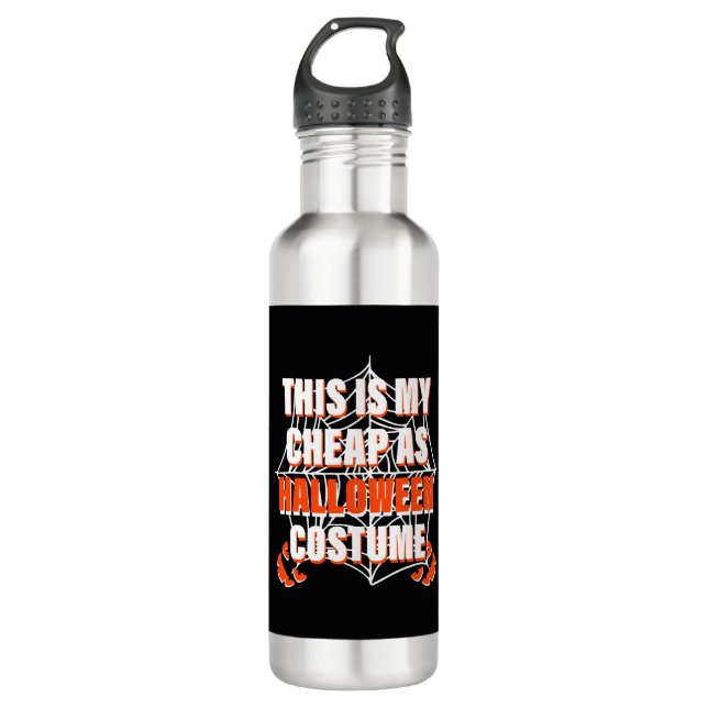Bouteille D'eau C'Est Mon Costume D'Halloween Bon Marché - Hallowe (Devant)