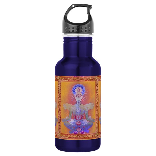 Bouteille d'eau CHAKRA SYSTEM (Devant)
