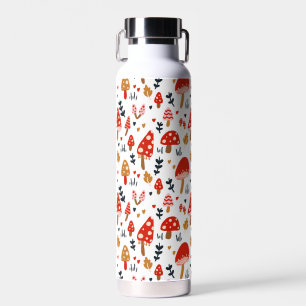 Bouteille D'eau Champignons Red Woodland Enfants Cute Floral Schoo