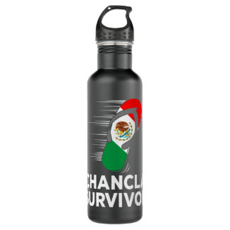 Bouteille D'eau Chancla Survivor Mexique Drôle Mexicain Drôle Plai