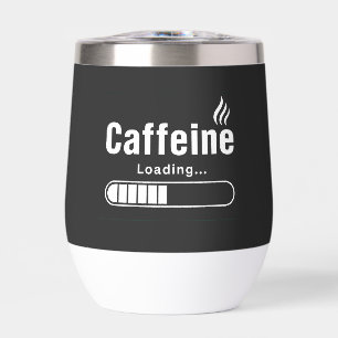 Bouteille d'eau – “Chargement de caféine…”