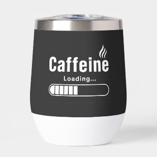Bouteille d'eau – “Chargement de caféine…”