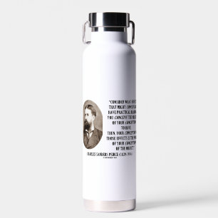 Bouteille D'eau Charles Sanders Effets sur la mer Objets Conceptio