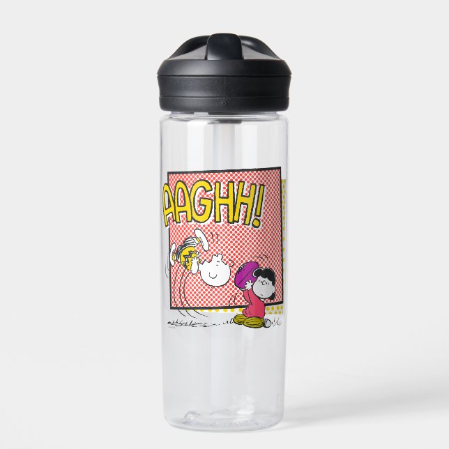 Bouteille D'eau Charlie Brown et Lucy Football Comic Graphic (Extérieur)