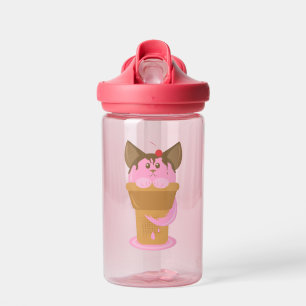Bouteille D'eau Chat à crème glacée fraise