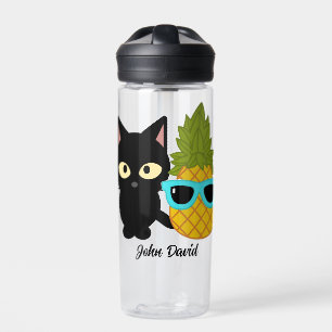 Bouteille D'eau chat et ananas sont les meilleurs amis, personnali