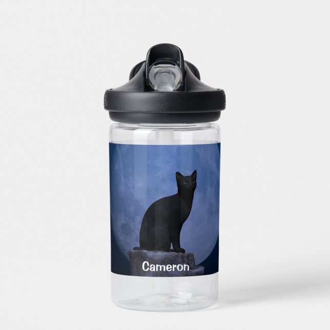 Bouteille D'eau Chat Lune (Avant)