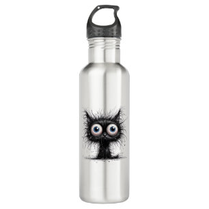 Bouteille D'eau Chat noir Halloween Costume fête drôle Chat effray
