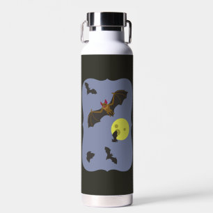 Bouteille D'eau chauves-souris éffrayante d'Halloween