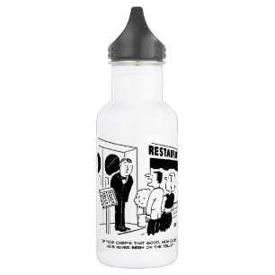 Bouteille D'eau Chef au restaurant Not Bein on Television Cartoon
