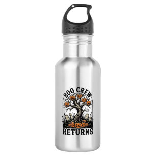 Bouteille D'eau Chemise d'arbre d'Halloween Graphique de citrouill