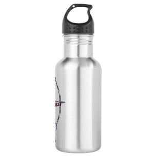 Bouteille D'eau Chemise de chasse à l'arc de drapeau américain Vin