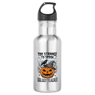 Bouteille D'eau Chemise de professeur de biologie Halloween Citrou