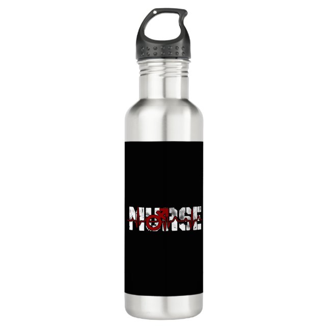Bouteille D'eau Chemise infirmière masculine Murse (Devant)