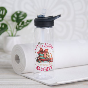 Bouteille D'eau Cher Père Noël, Seuls mes livres se sont mal compo