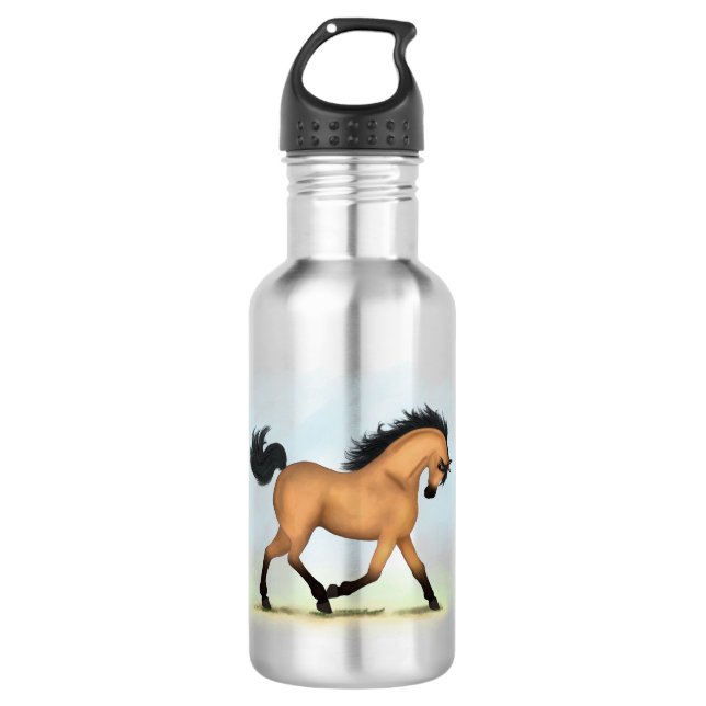 Bouteille D'eau Cheval équestre équestre Cheval de Trot (Devant)