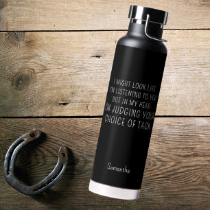 Bouteille D'eau Cheval Lover Equestrition Cadeau Funny Nom personn