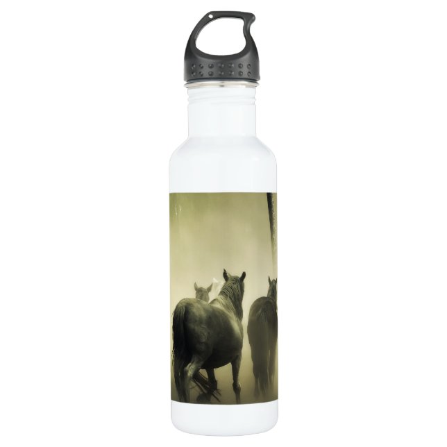 Bouteille D'eau Chevaux sauvages (Devant)