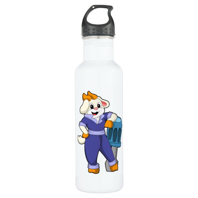 Bouteille D'eau Chèvre comme mécanique avec tournevis (Devant)