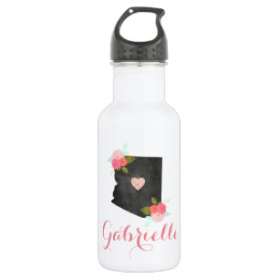 Bouteille D'eau Chic Monogram Arizona State Moveable Heart City