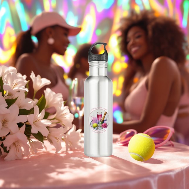 Bouteille D'eau Chic Social Club Tennis Bachelorette Week-end (Chic Social Club Tennis Bachelorette Weekend Stainless Steel Water Bottle)