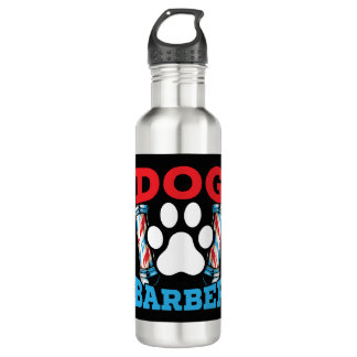 Bouteille D'eau Chien Barbier Animateur Animateur Salon Animateur