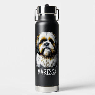 Bouteille D'eau Chih Tzu personnalisé   Maman de chien