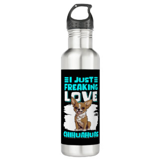 Bouteille D'eau Chihuahua Propriétaire Chien Love Chihuahuas