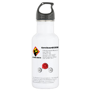 Bouteille D'eau Chimie amusante Dihydrogène Monoxyde (H2O)
