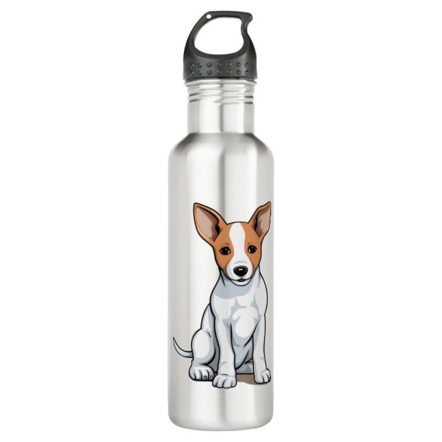 Bouteille D'eau Chiot Kawaii Basenji (Devant)