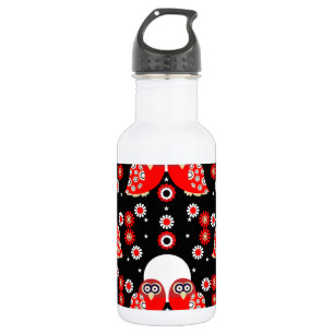 Bouteille D'eau Chouette d'art populaire