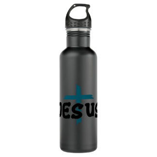 Bouteille D'eau Chrétien dit Jésus traverse la poitrine 1