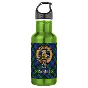 Bouteille D'eau Cimier du clan Gordon sur tartan