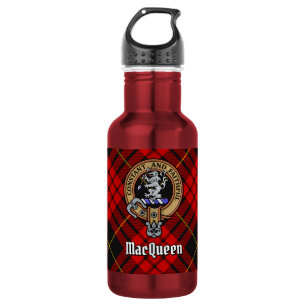 Bouteille D'eau Cimier du clan MacQueen sur tartan