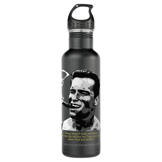 Bouteille D'eau Citation de Fiers Arnold Schwarzenegger (Devant)