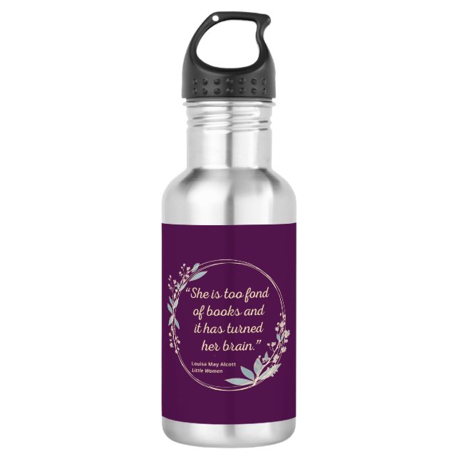 Bouteille D'eau Citation de Little Women II - Style mignon (Devant)