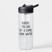 Citation Funny Minimaliste Boire de l'eau avec un